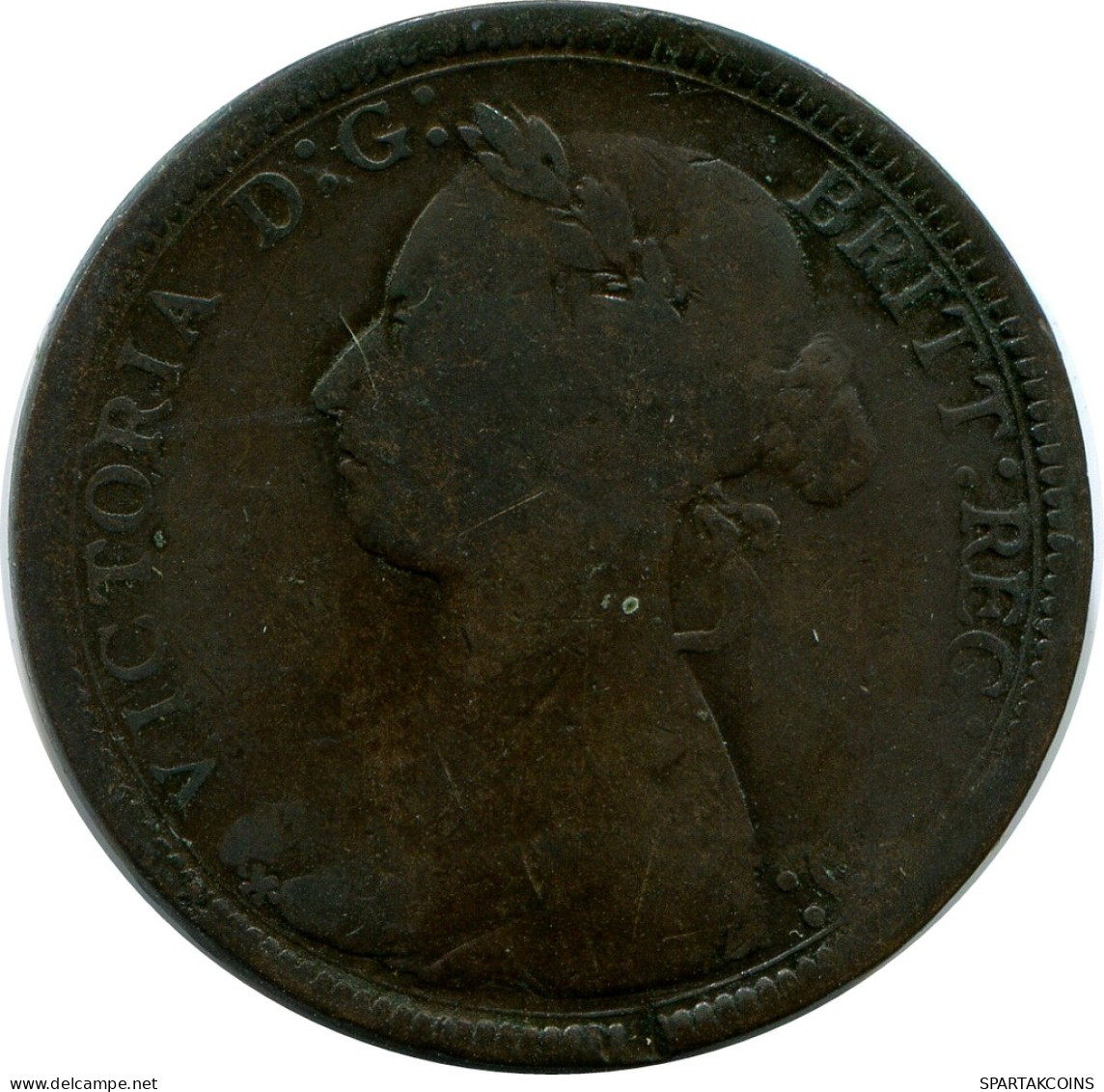 HALF PENNY 1887 UK GBAN BRETAÑA GREAT BRITAIN Moneda #AZ616.E - C. 1/2 Penny