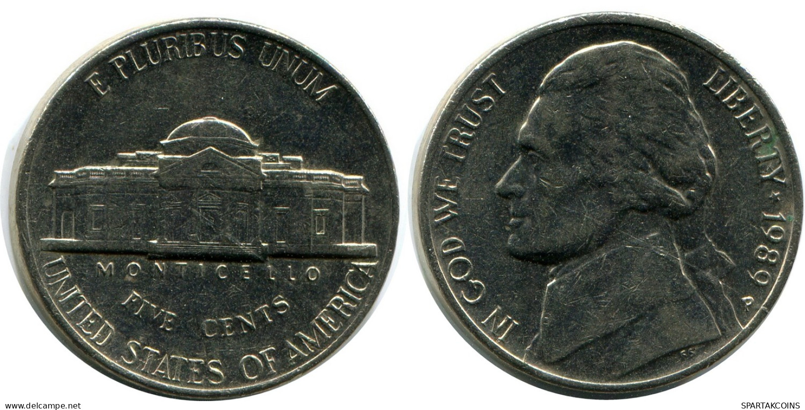 5 CENTS 1989 USA Moneda #AZ268.E - E.Cents De 2, 3 & 20