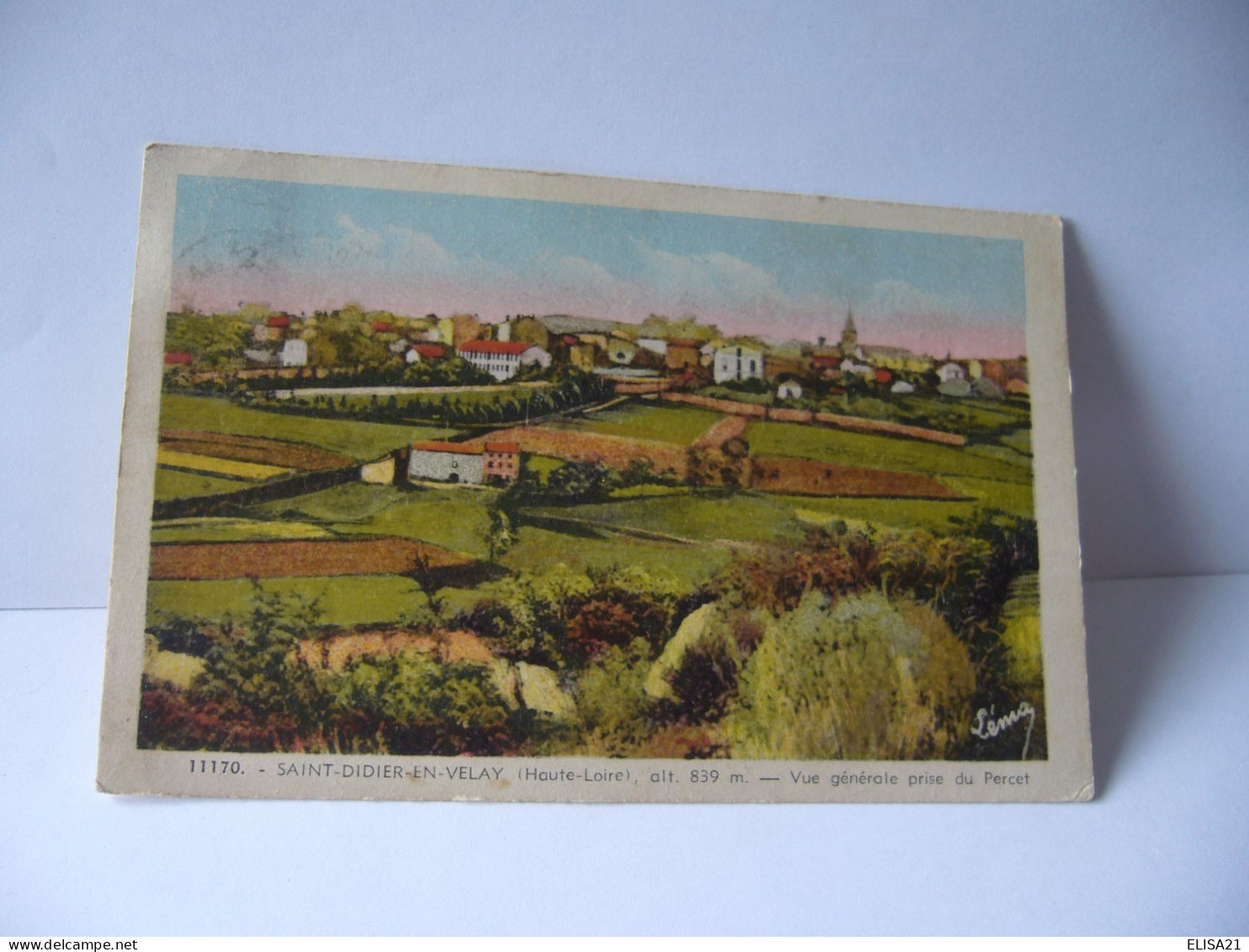 SAINT DIDIER EN VELAY 43 HAUTE LOIRE VUE GENERALE PRISE DU PERCET CPA 1950 LEON MARGERIT LE PUY - Saint Didier En Velay