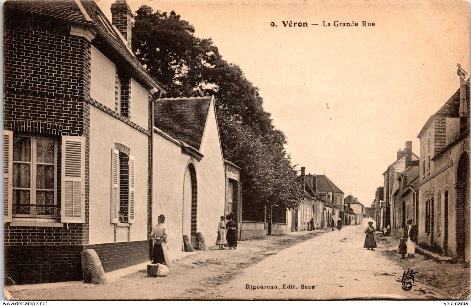 16777 Cpa 89 Véron - La Grande Rue - Veron