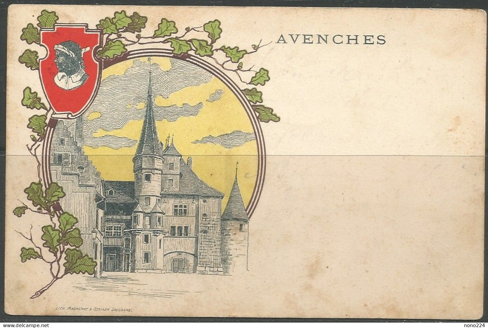 Carte P De 1908 ( Avenches ) - Avenches