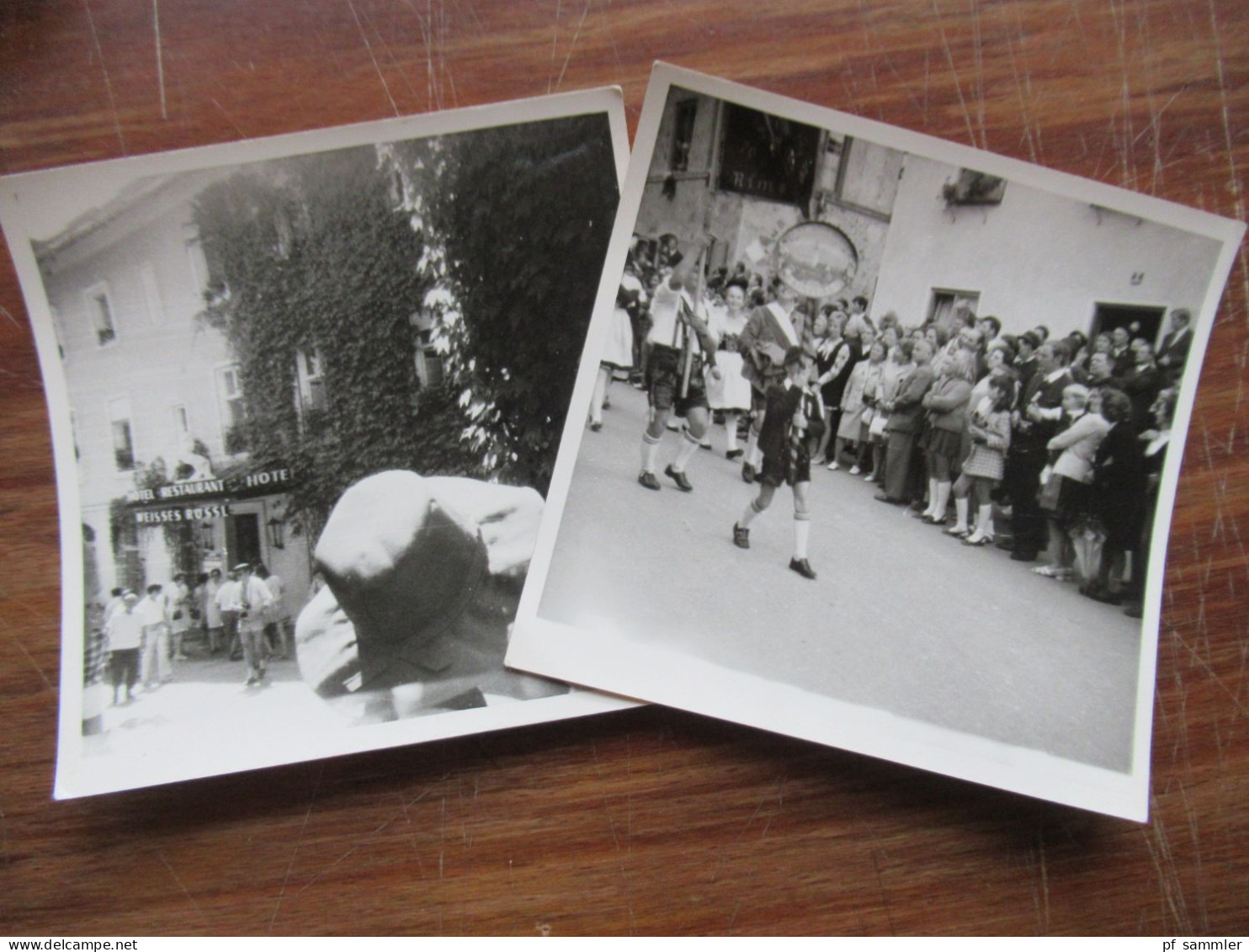 Konvolut älterer Fotos ca.60 Stück ab dem 2. WK mit Soldaten und privaten Aufnahmen -1950er Jahre Festumzug / Bundeswehr