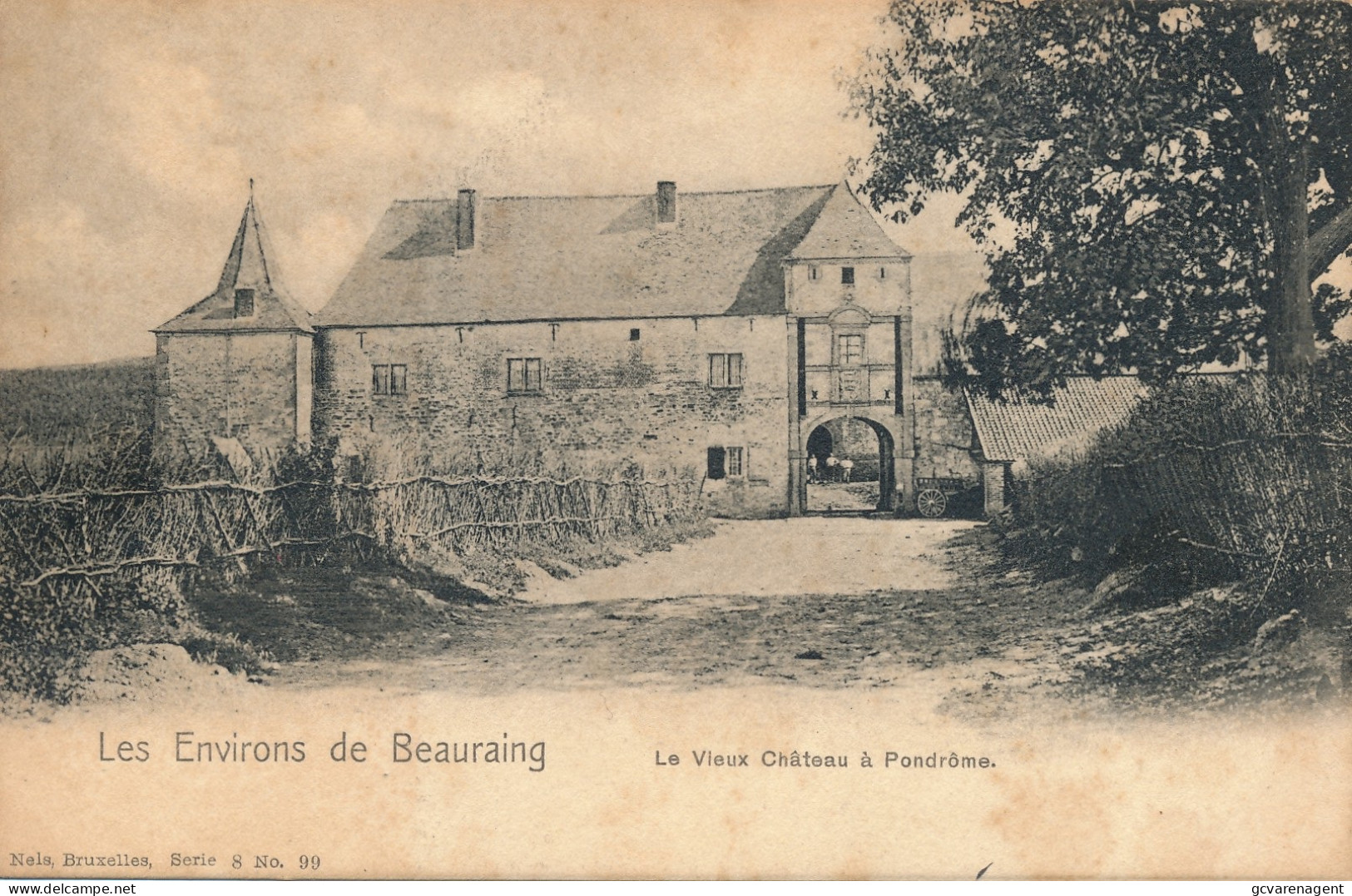 LES ENVIRONS DE BEAURAING  LE VIEUX CHATEAU A PONDROME         2 SCANS - Beauraing