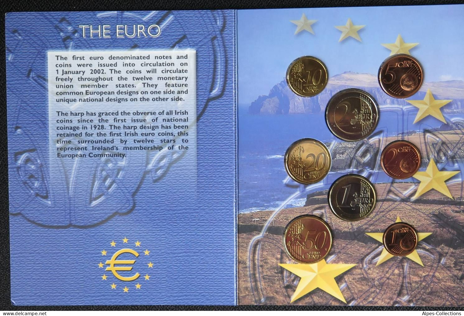 IRX2002.1 - COFFRET BU IRLANDE - 2002 - 1 Cent à 2 Euros - Irlanda