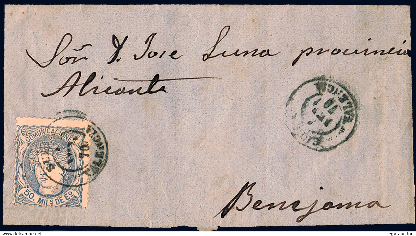 Valencia - Edi O 107 - Carta Mat Fech. Tp.II "Sueca" - Storia Postale