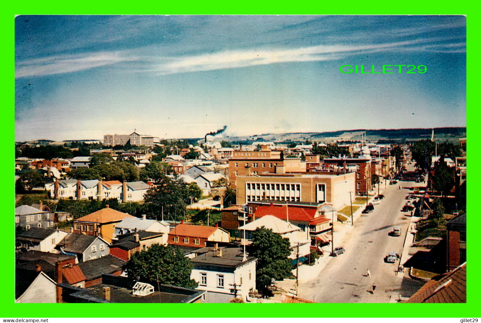 RIMOUSKI, QUÉBEC - AVENUE DE LA CATHÉDRALE - ANIMÉE  - CARLE'S -  IMPRIMERIE GILBERT LTD - - Rimouski