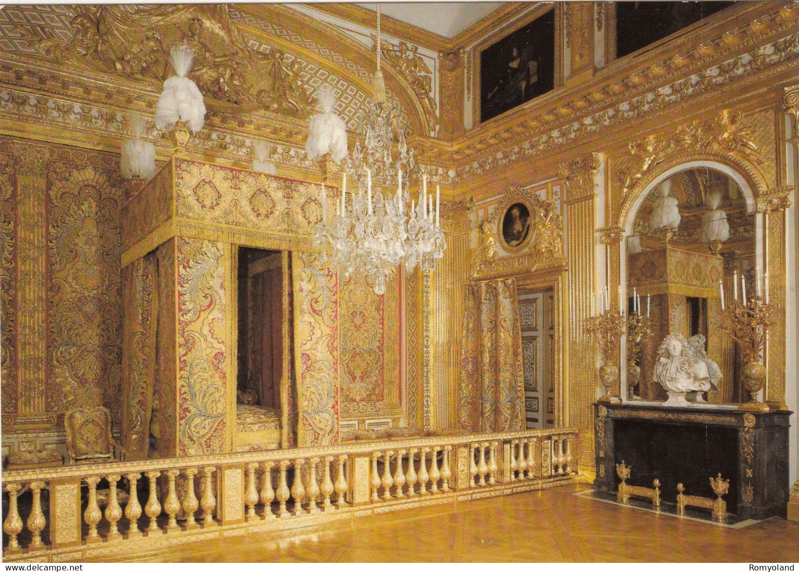 CARTOLINA  VERSAILLES,ILE-DE-FRANCE,FRANCIA-LE CHAMBRE DU ROI-NON VIAGGIATA - Ile-de-France