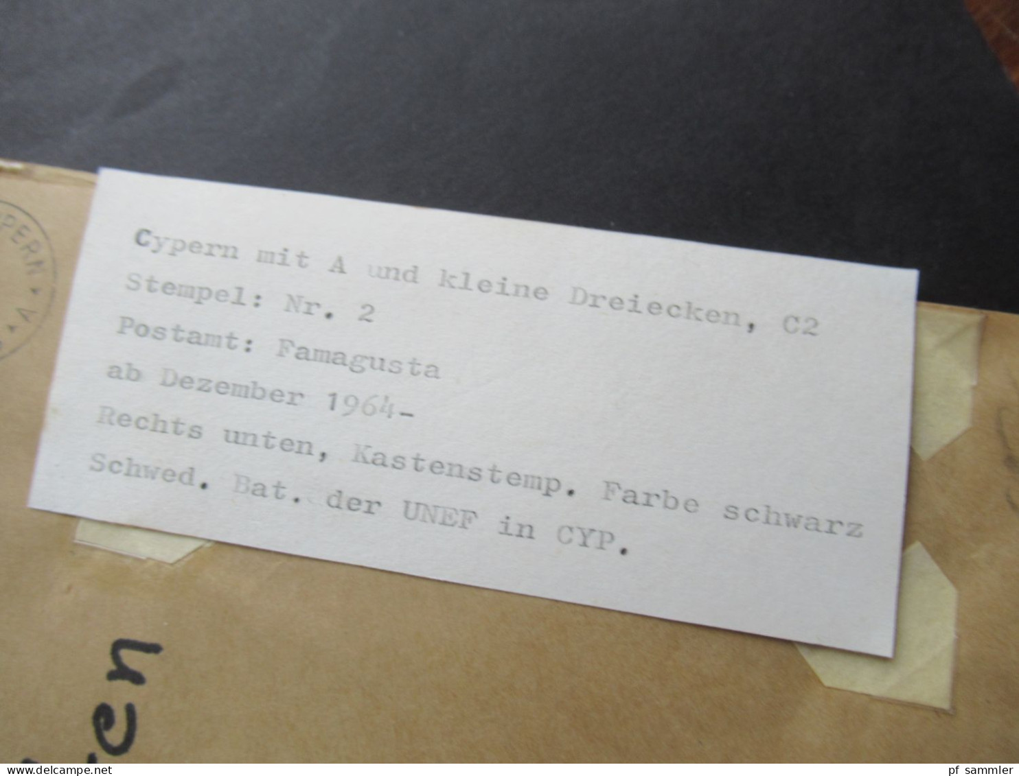 1967 Schweden Militärpost Tjänste Krigsmakten Stempel Svenska Bat Cypern / Schwedisches Militär Auf Zypern - Militaires