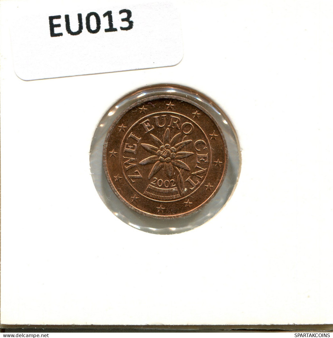 2 EURO CENTS 2002 AUTRICHE AUSTRIA Pièce #EU013.F - Autriche