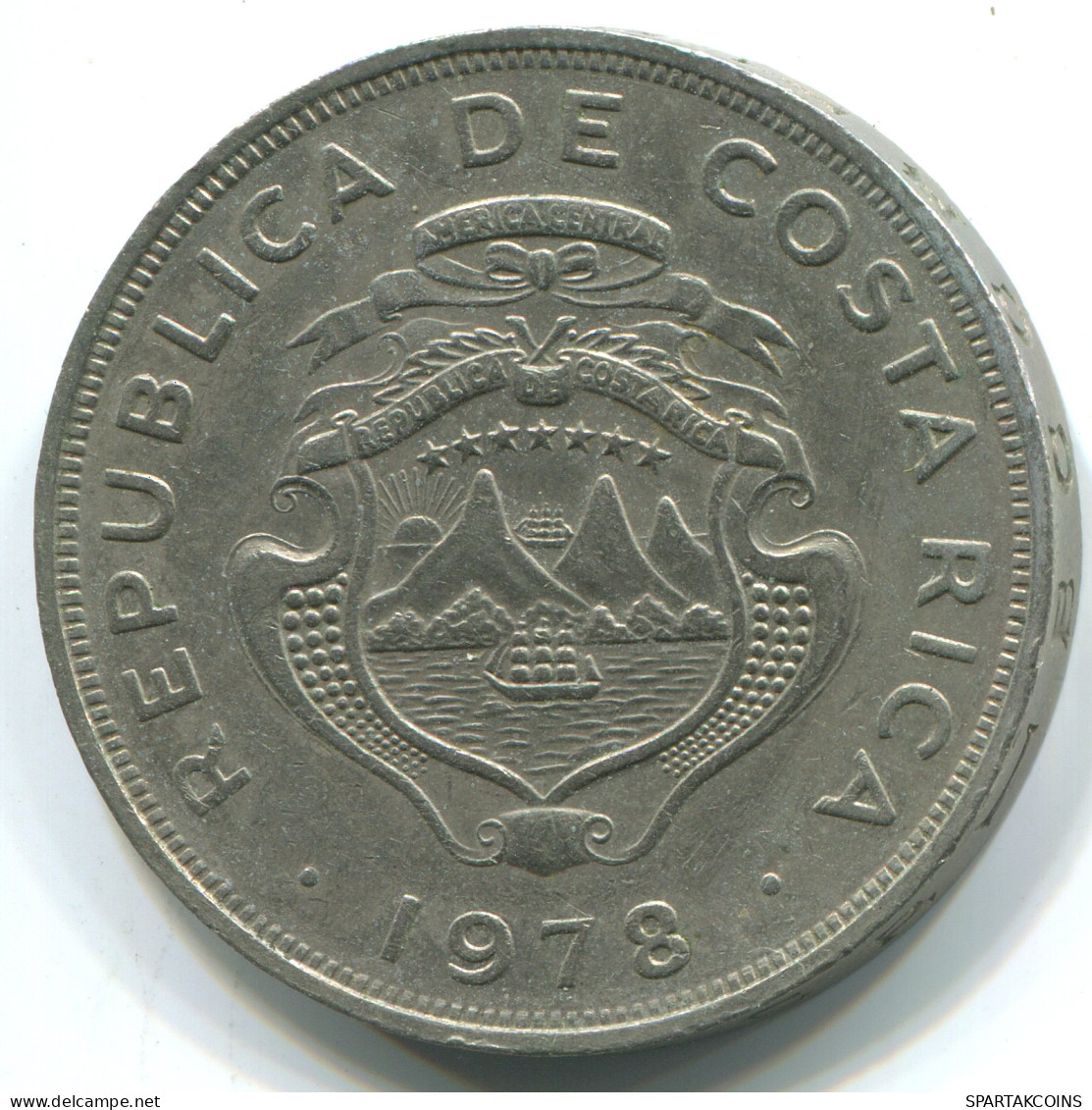 2 COLONES 1978 COSTA RICA Pièce #WW1168.F - Costa Rica