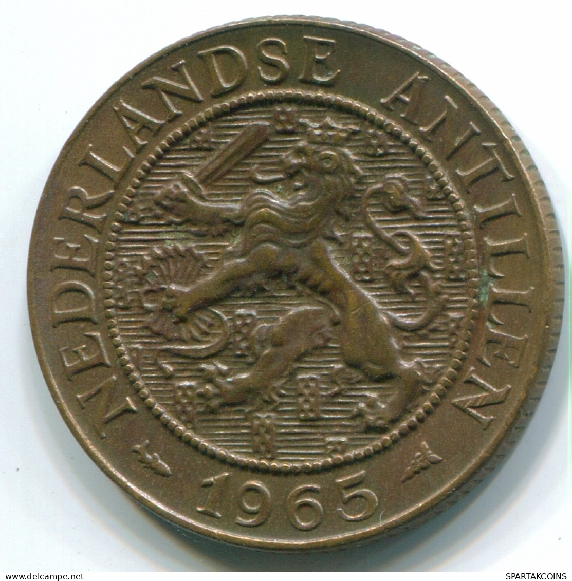 2 1/2 CENT 1965 CURACAO NÉERLANDAIS NETHERLANDS Bronze Colonial Pièce #S10212.F - Curacao