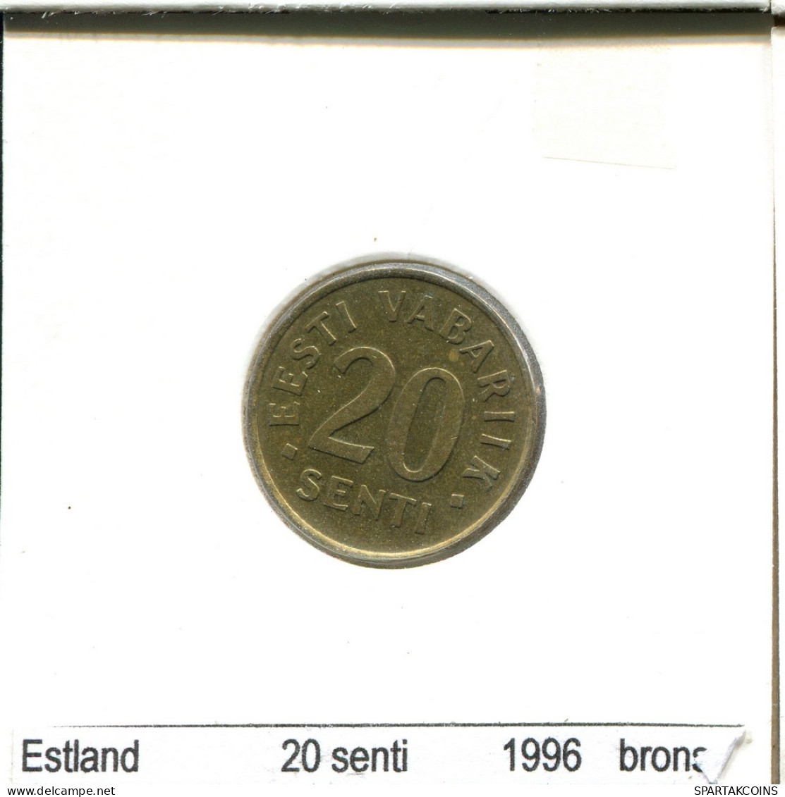 20 SENTI 1996 ESTONIE ESTONIA Pièce #AS682.F - Estonia