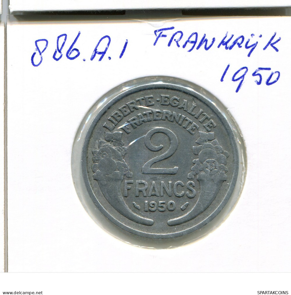 2 FRANCS 1950 FRANCE Pièce Française #AN360.F - 2 Francs