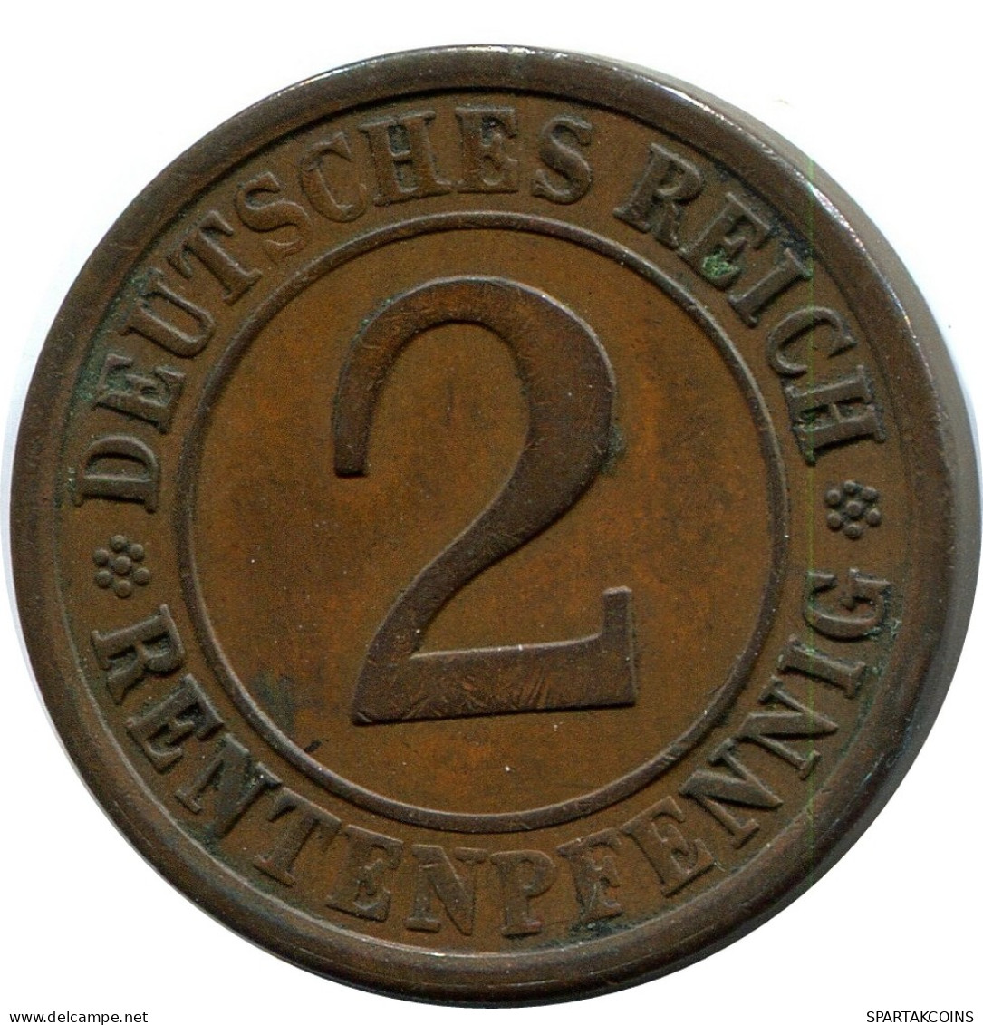 2 RENTENPFENNIG 1924 A ALLEMAGNE Pièce GERMANY #DB830.F - 2 Rentenpfennig & 2 Reichspfennig