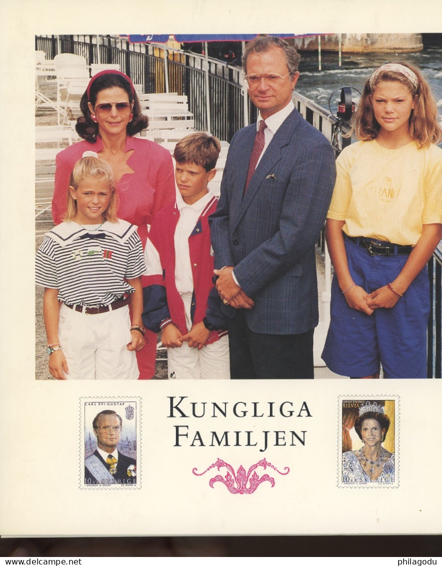 Famille Royale Prince Princesses. Reine Sylvia.  6 Documents Superbe Dans Pochette Timbres ** - Covers & Documents