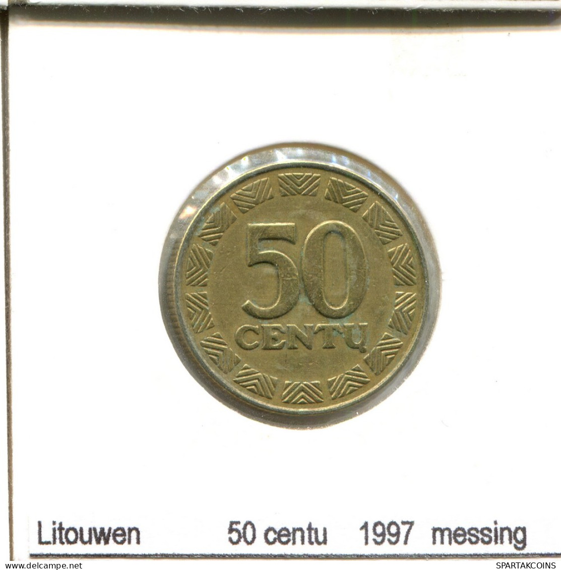 50 CENTU 1997 LITUANIE LITHUANIA Pièce #AS700.F - Lithuania