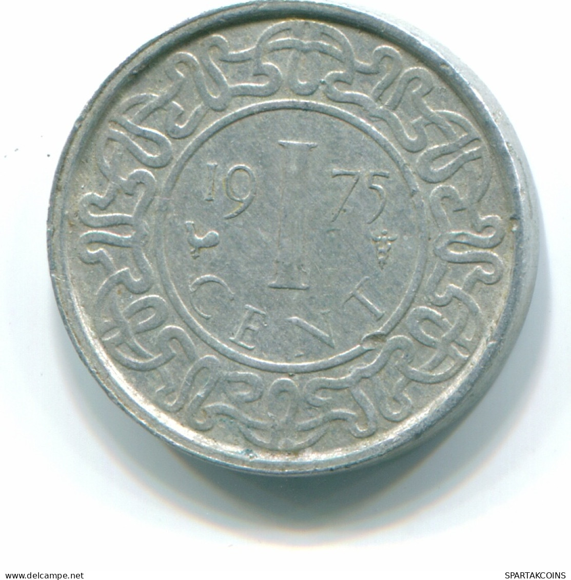 1 CENT 1975 SURINAME NÉERLANDAIS NETHERLANDS Aluminium Colonial Pièce #S11407.F - Surinam 1975 - ...