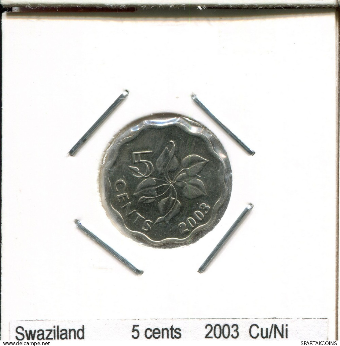 5 CENTS 2003 SWAZILAND Pièce #AS317.F - Swaziland