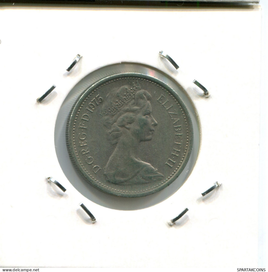 5 PENCE 1975 UK GRANDE-BRETAGNE GREAT BRITAIN Pièce #AX020.F - 5 Pence & 5 New Pence