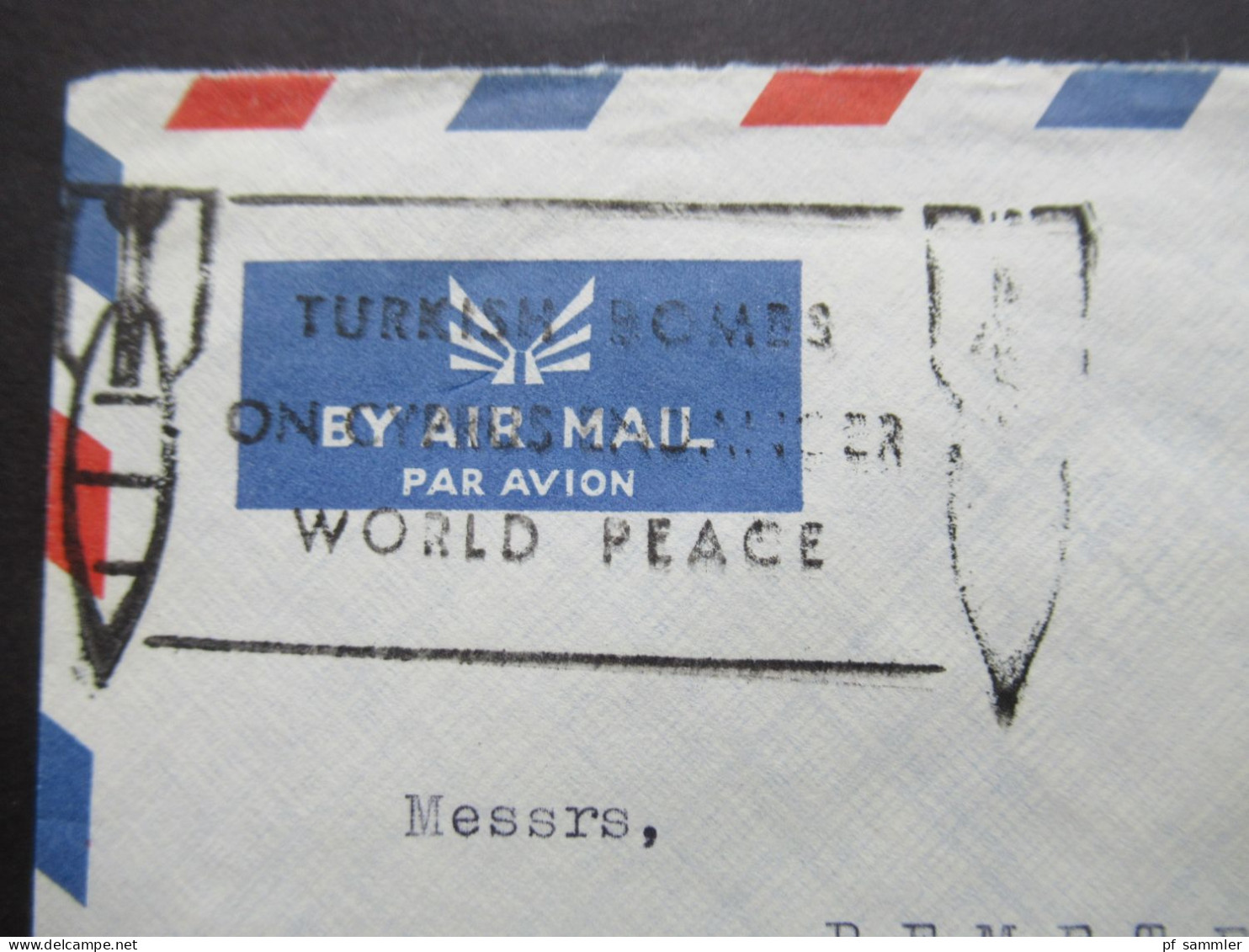 Europa Zypern Kibris 1964 Limassol Cyprus Stempel TURKISH BOMBS ON CYPRUS ENDANGER WORLD PEACE - Otros & Sin Clasificación