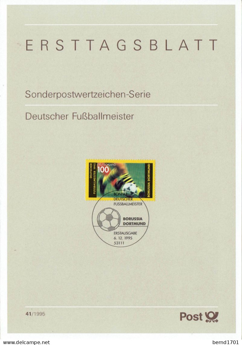 Germany + Schweden / Sweden - Mi-Nr 1833 # ETB 41/1995 (W387)- - Clubs Mythiques