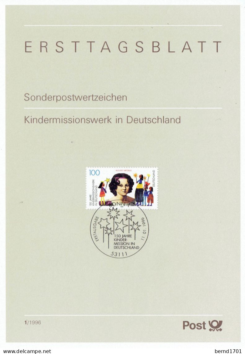 Germany - Mi-Nr 1834 # ETB 1/1996 (W388)- - 1991-2000
