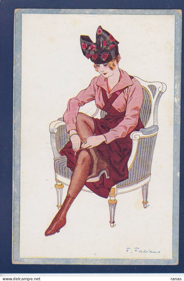 CPA FABIANO Erotisme Femme Woman Art Nouveau éros Risque Non Circulé - Fabiano