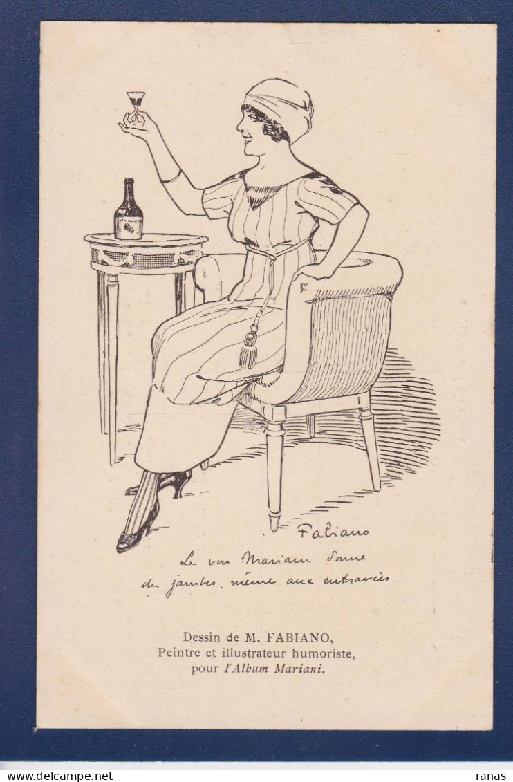 CPA Publicité Mariani FABIANO Femme Woman Art Nouveau Non Circulé - Fabiano