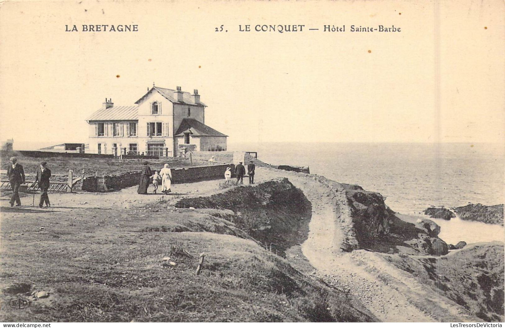 FRANCE - 29 - Le Conquet - Hôtel Sainte-Barbe - Carte Postale Ancienne - Le Conquet