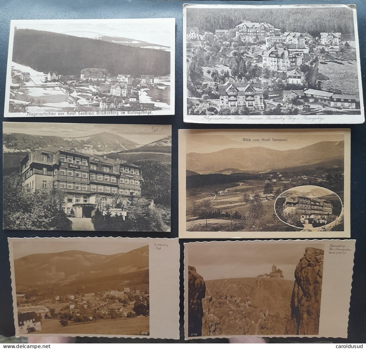 Cpa Lot 6x Hôtel Sanssouci Riesengebirge  Bruckenberg - Verzamelingen & Kavels