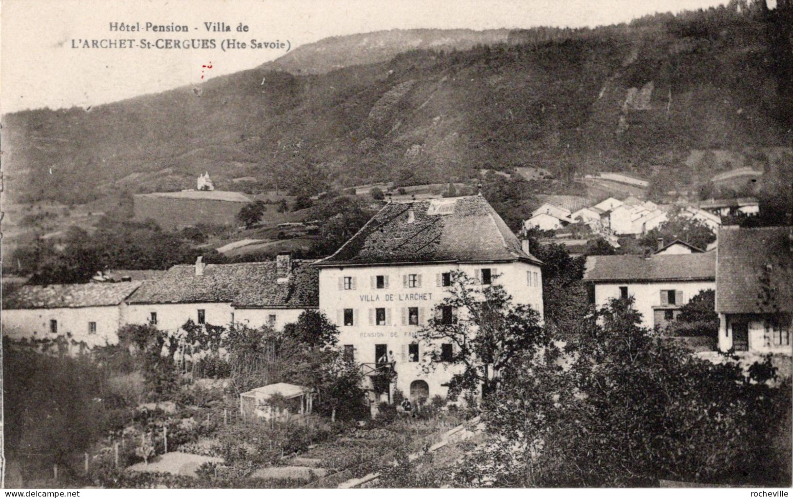 74-Hotel Pension - Villa De L'ARCHET-St-CERGUES ( Hte-Savoie) CPA - Saint-Cergues