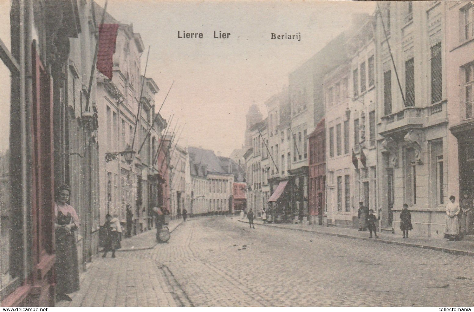 2 Oude Postkaarten  LIER Berlarij   1907 Uitgever Vandevelde  Schoenwinkel In De Werkschoen - Lier