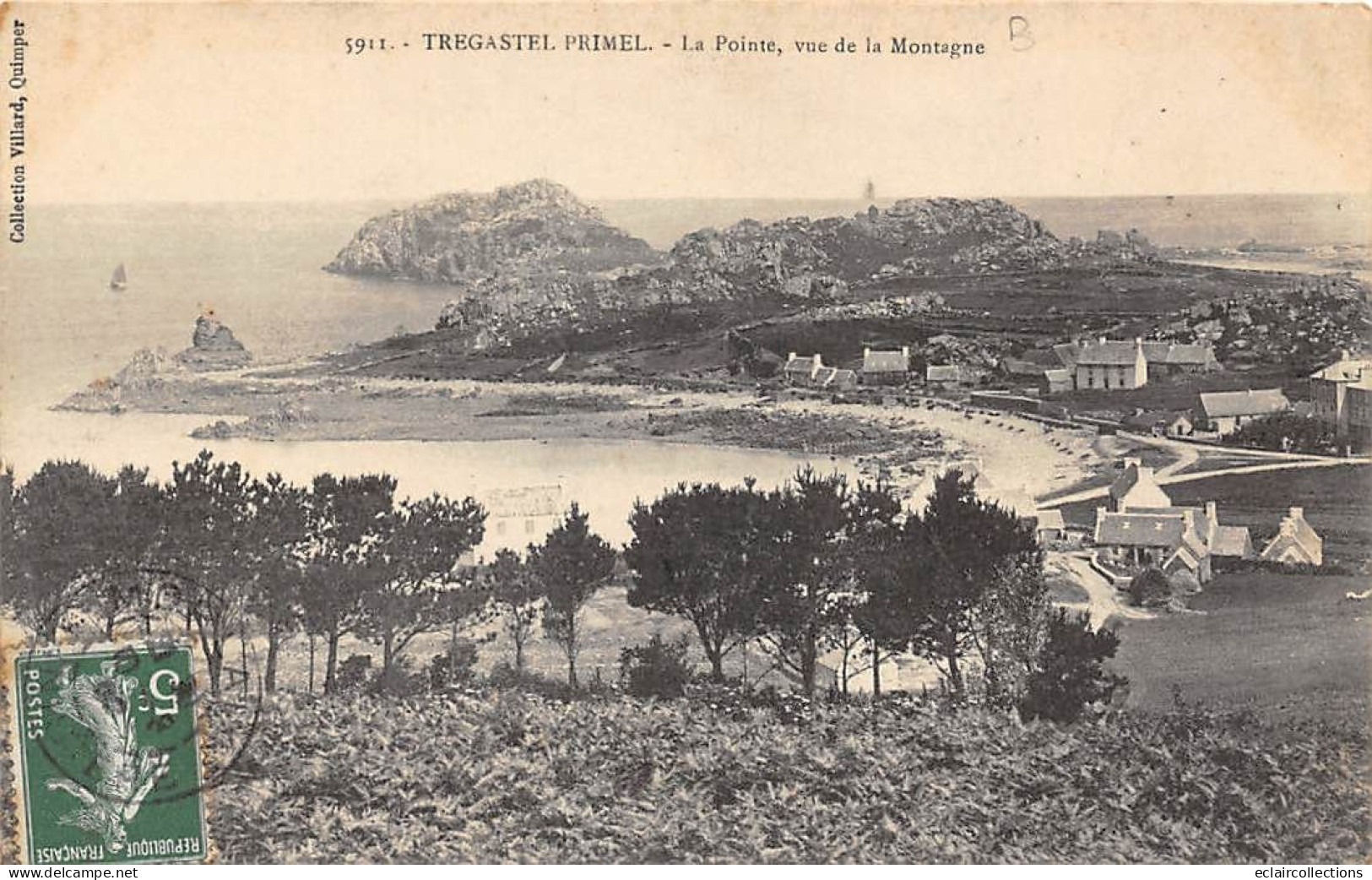 Trégastel-Primel         29       La Pointe, Vue De La Montagne     N° 5911     (voir Scan) - Otros & Sin Clasificación