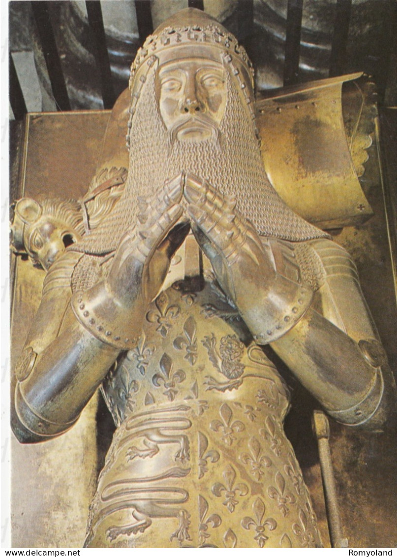 CARTOLINA  CANTERBURY,KENT-CANTERBURY CATHEDRAL-EFFIGY OF THE PLACK PRINCE-NON VIAGGIATA - Canterbury