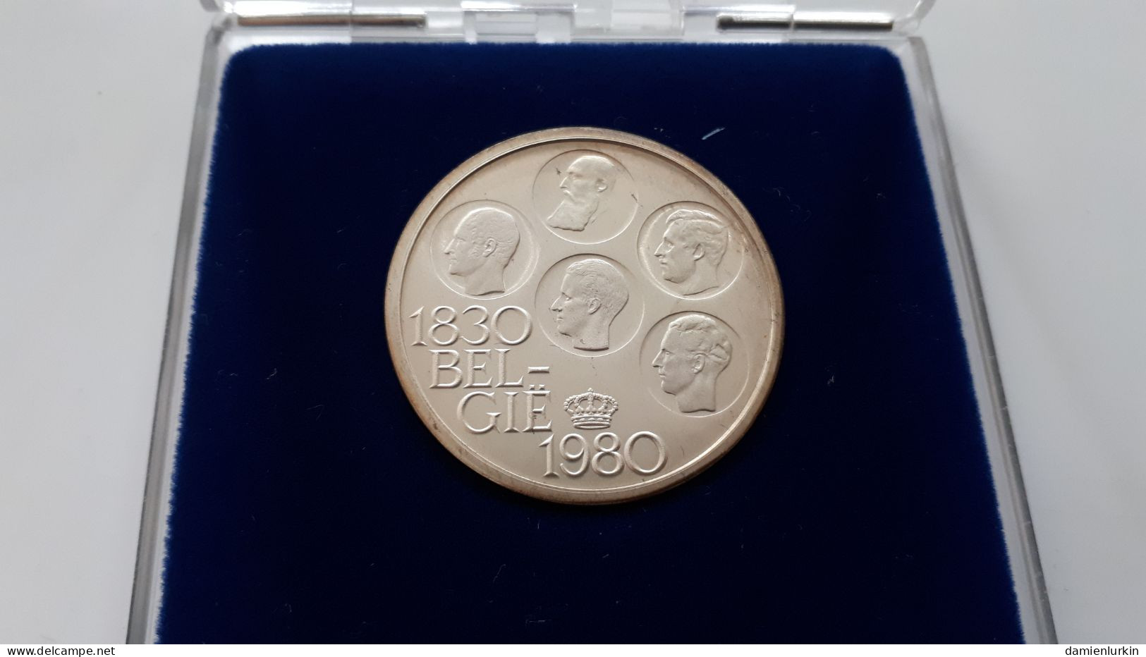 BELGIE BOUDEWIJN 500 FRANK QP 1830-1980 150 JAAR ONAFHANKELIJKHEID QUALITY PROOF ARGENT/ZILVER/SILVER ORIGINAL BOX - 500 Francs