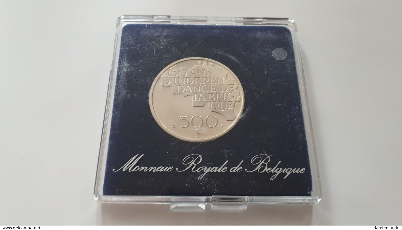 BELGIQUE BAUDOUIN 500 FRANCS QP 1830-1980 150ANS INDEPENDANCE QUALITY PROOF ARGENT/ZILVER/SILVER DANS SA BOITE D'ORIGINE - 500 Frank