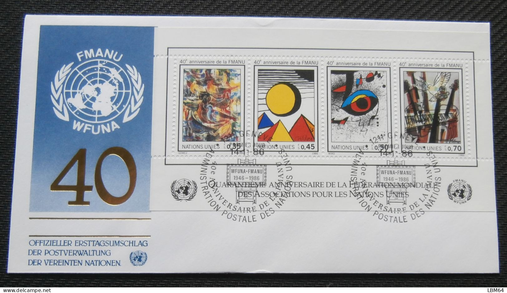 Nations Unies New York Yt BF 9 - FDC