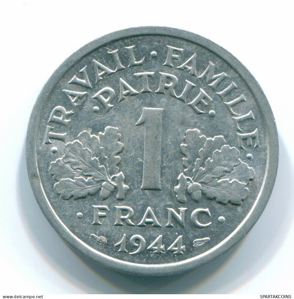 1 FRANC 1944 FRANKREICH FRANCE Französisch Münze XF/UNC #FR1143.14.D - 1 Franc