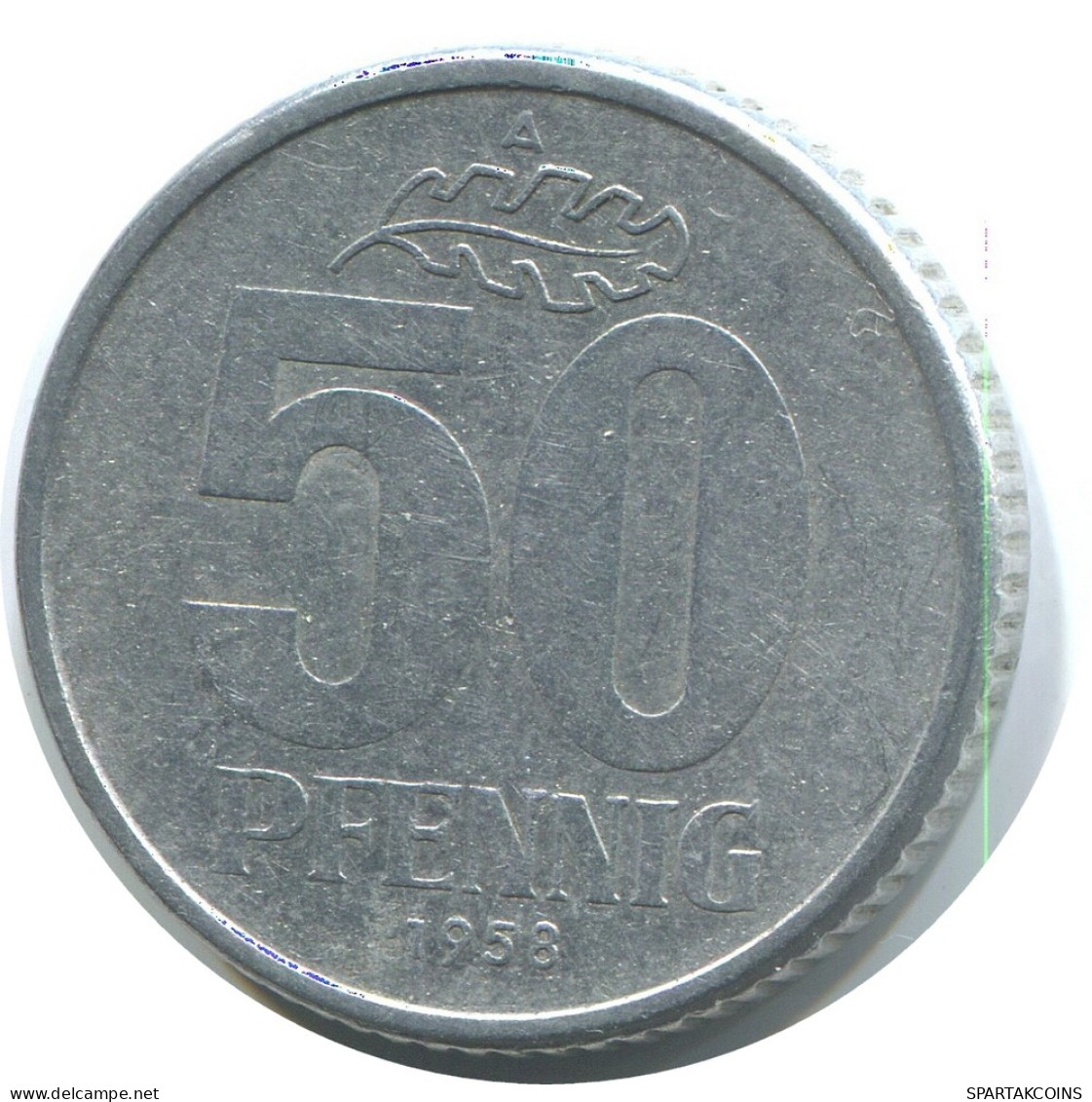 50 PFENNIG 1958 A DDR EAST GERMANY Coin #AE154.U - 50 Pfennig