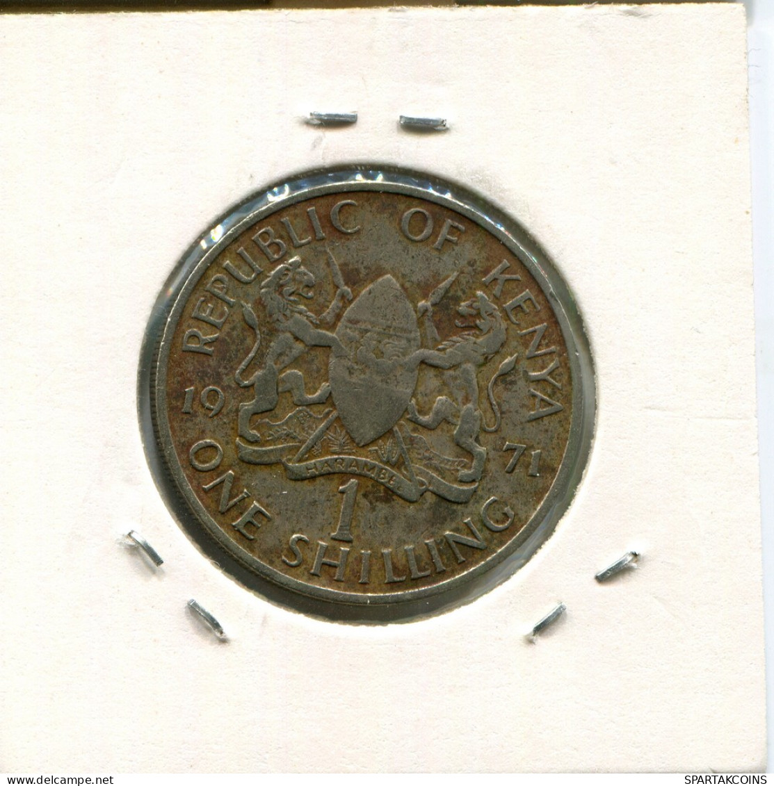 1 SHILLING 1971 KENYA Coin #AN745.U - Kenya