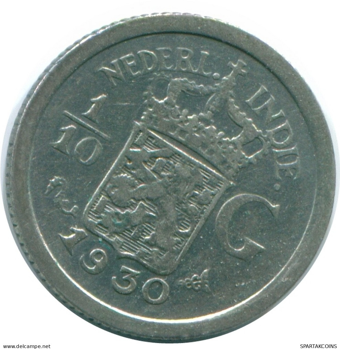 1/10 GULDEN 1930 NETHERLANDS EAST INDIES SILVER Colonial Coin #NL13455.3.U - Indes Néerlandaises