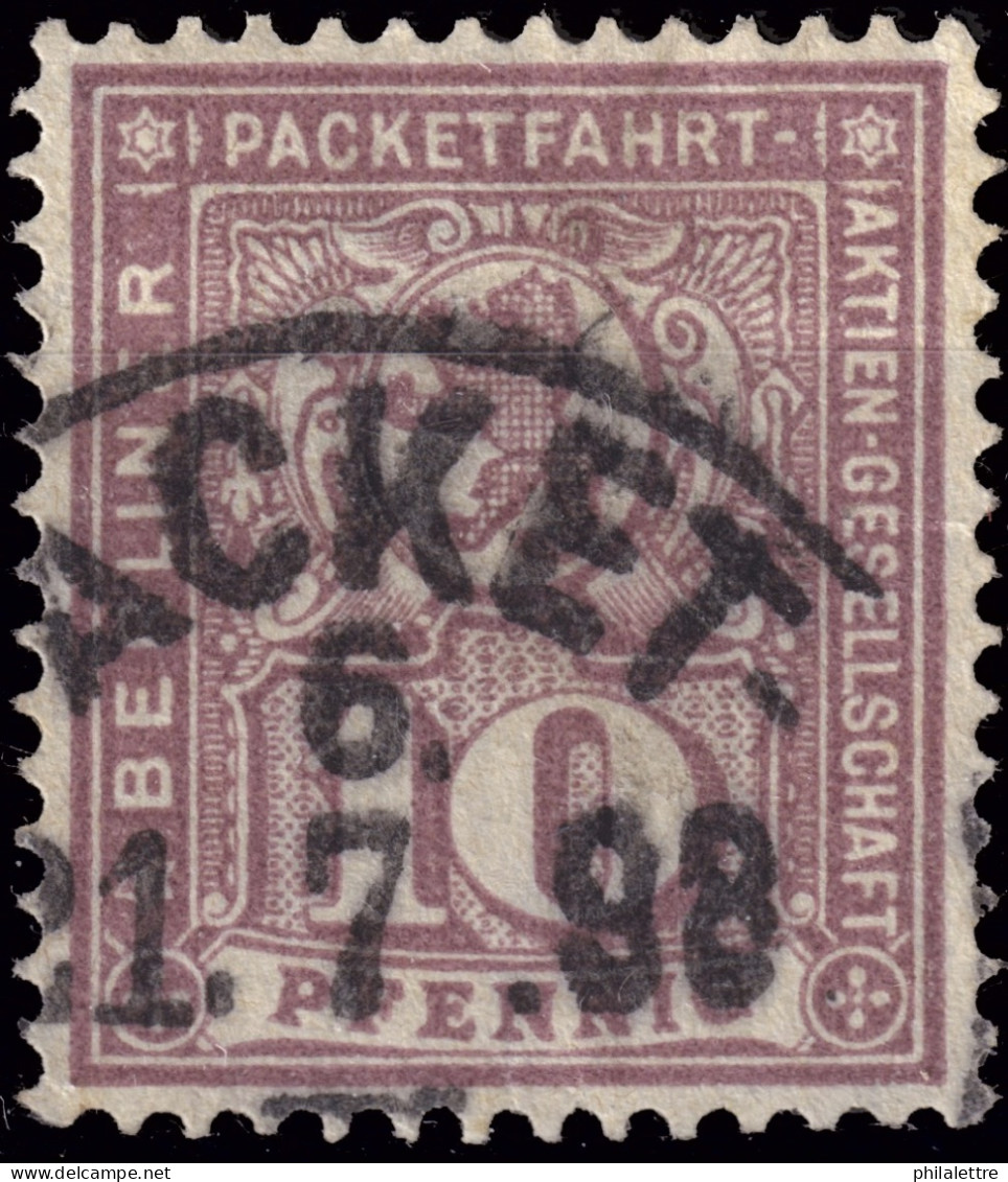 ALLEMAGNE / GERMANY - DR Privatpost BERLIN (B. Packetfahrt AG) 10p Lilac - VF Used - Private & Local Mails