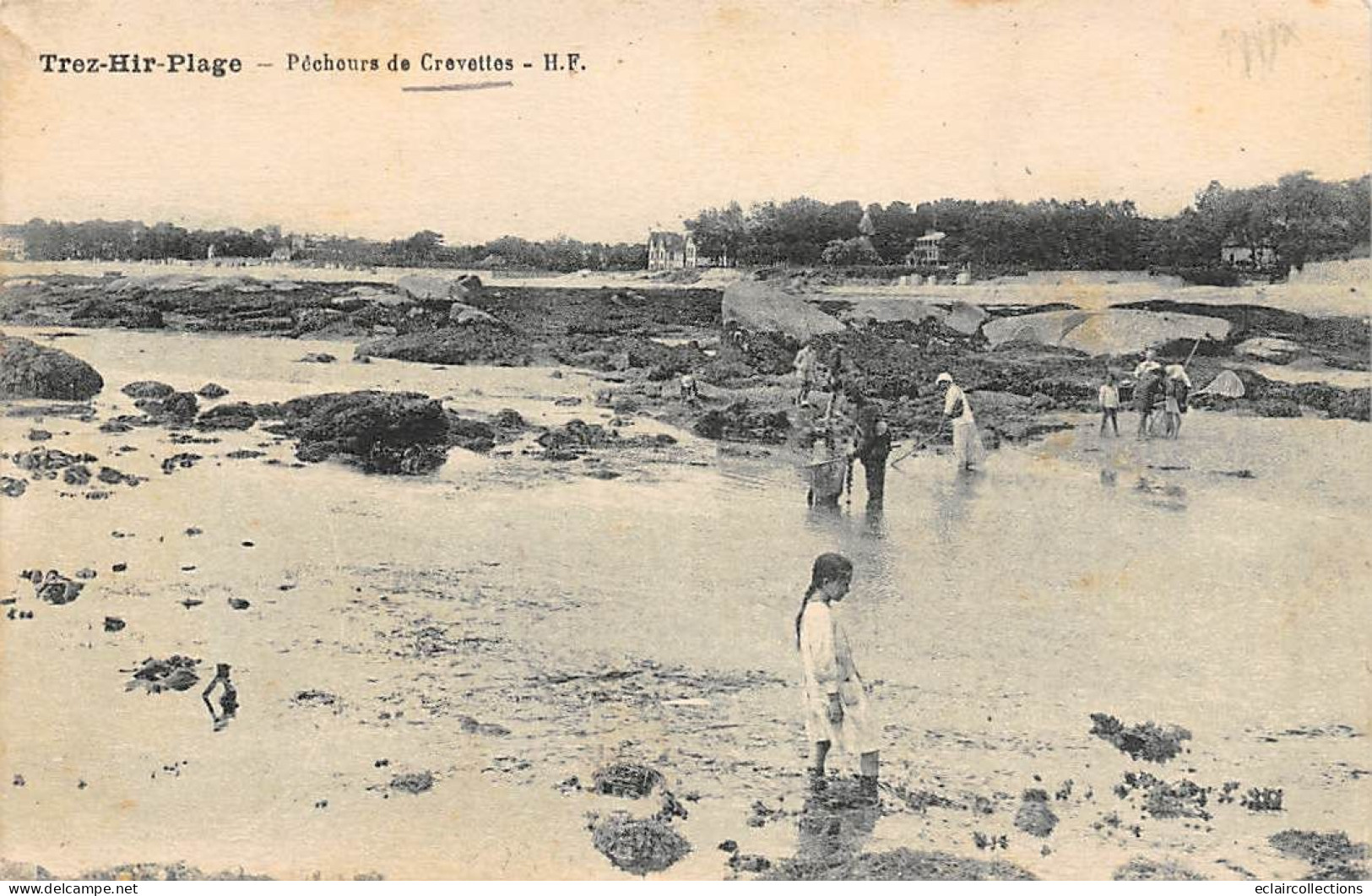 Plougonvelin            29         Plage  Pêcheurs De Crevettes        (voir Scan) - Plougonvelin