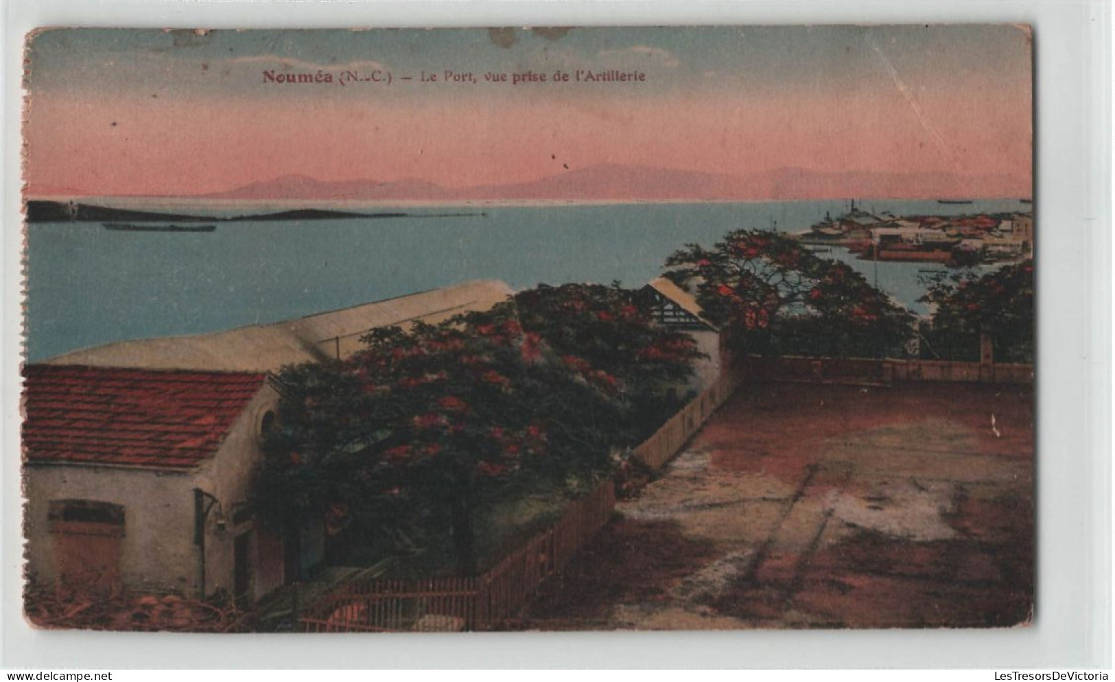 Nouvelle Calédonie - Noumea - Le Port Vue Prise De L'artillerie - Carte Carnet -  Carte Postale Ancienne - Nieuw-Caledonië