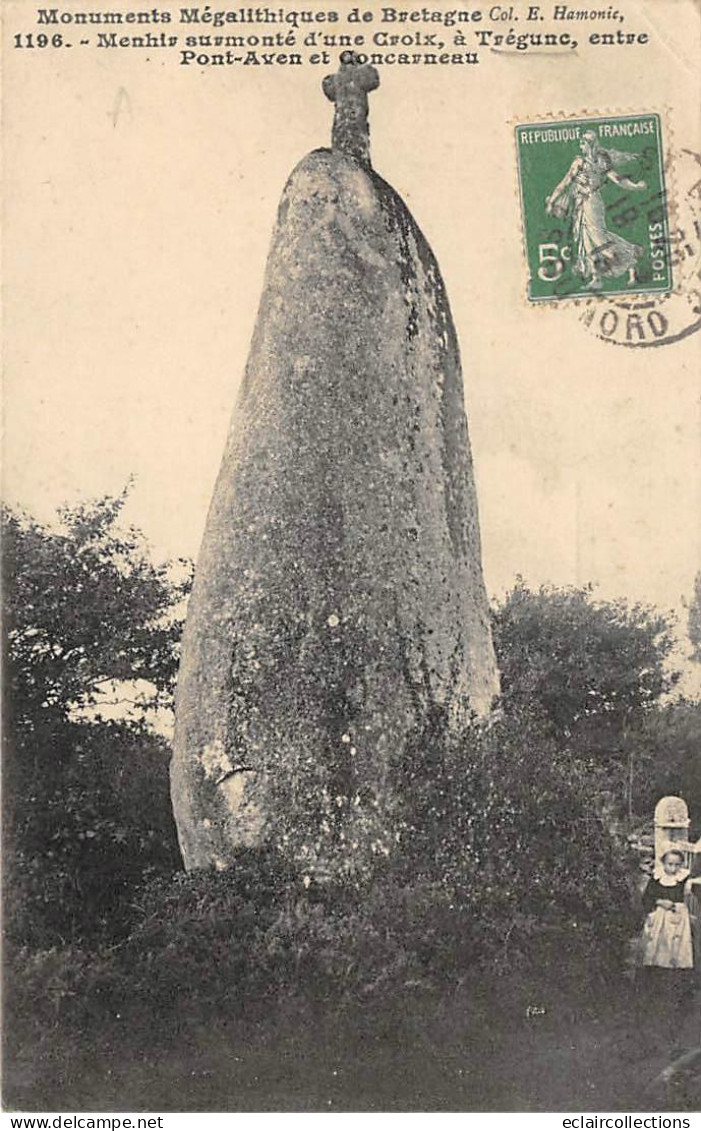 Trégunc          29        Menhir Surmonté D'une Croix           (voir Scan) - Trégunc