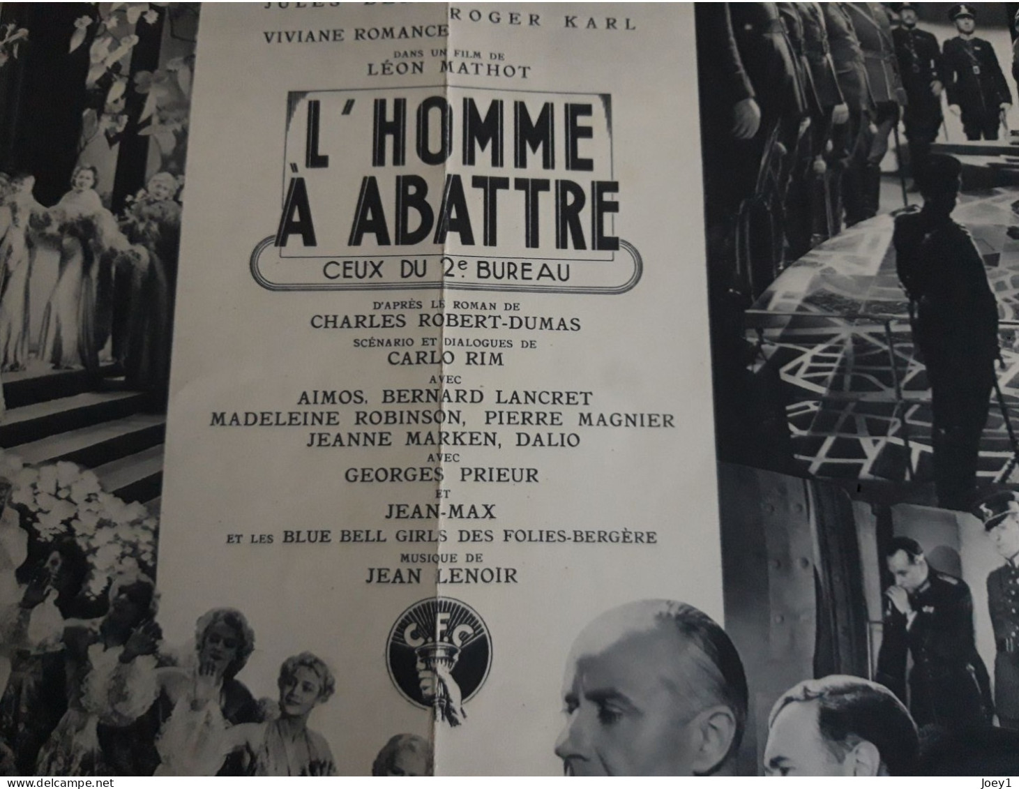 Affichette Cinema  L'Homme à Abattre De Léon Mathot - Manifesti