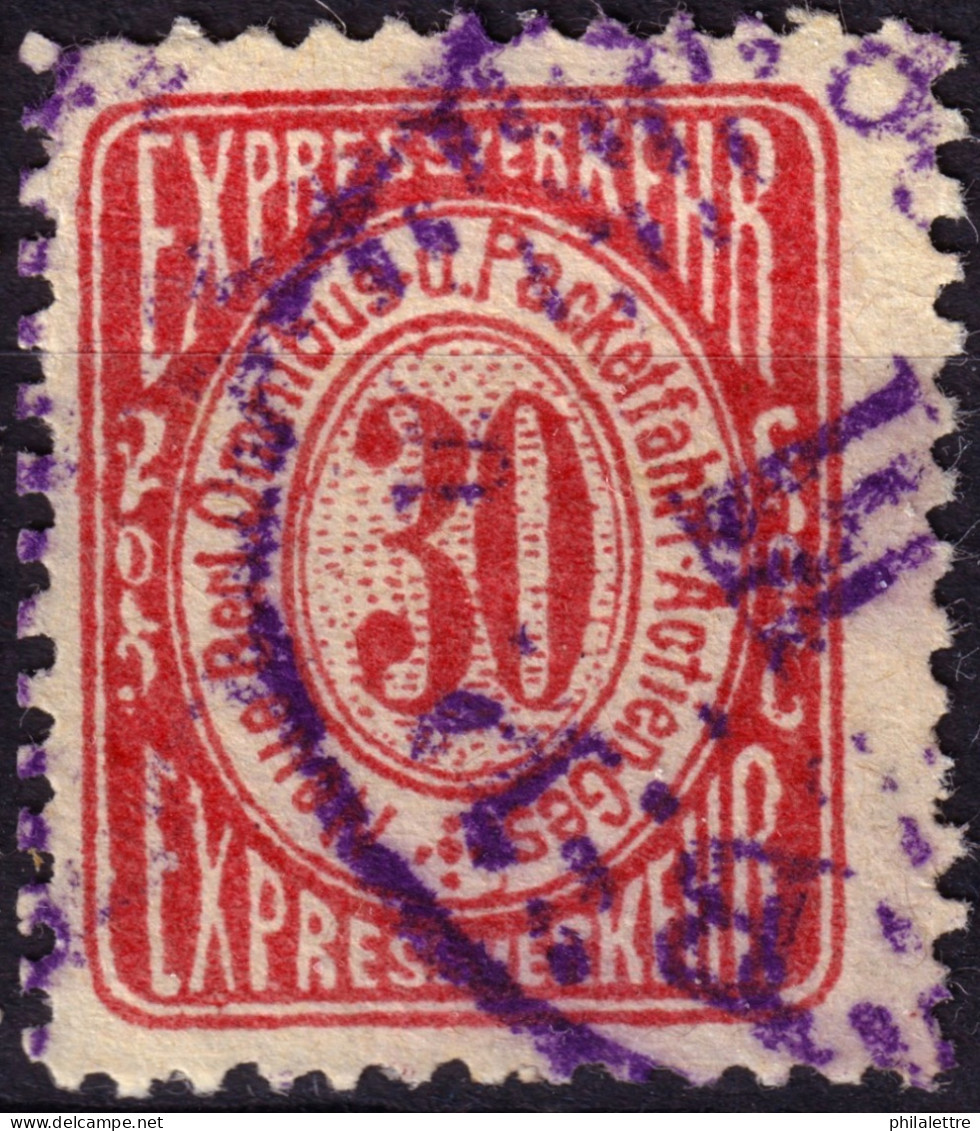 ALLEMAGNE / GERMANY - DR Privatpost BERLIN (N.B.O.u.S.P.AG) 30p Red Expressverkehr - VF Used - Correos Privados & Locales