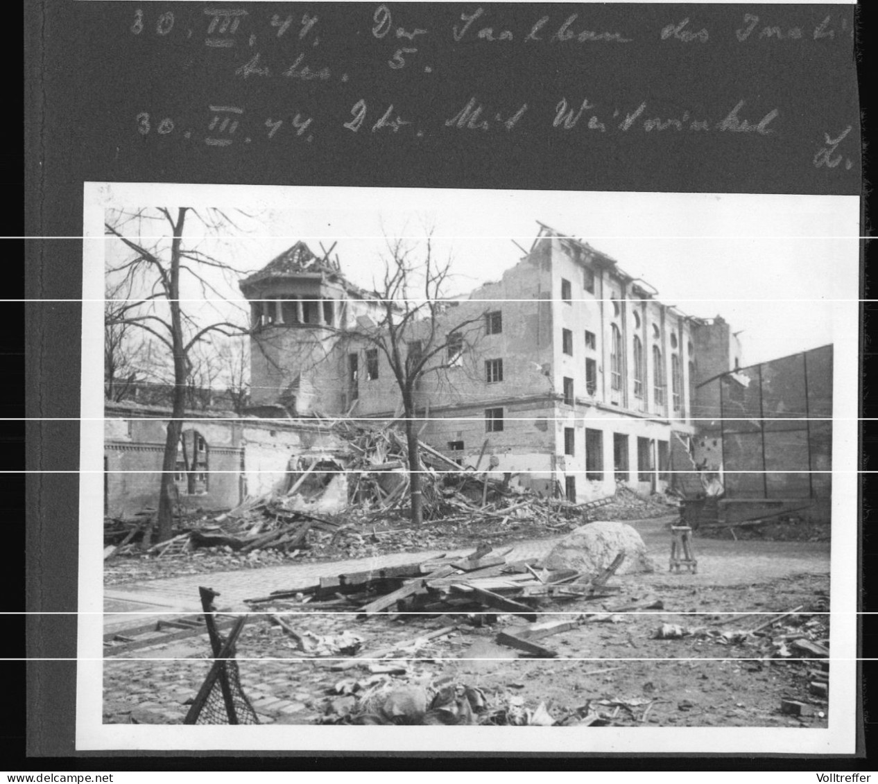 2x Orig. Foto 30.03.1944 Berlin Wedding Zerstörung Institut, Versuchs- Und Lehrbrauerei In Der Seestraße - Wedding