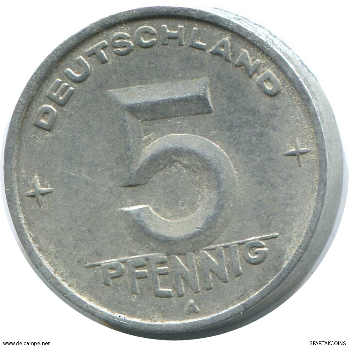 5 PFENNIG 1950 A DDR EAST GERMANY Coin #AD782.9.U - 5 Pfennig