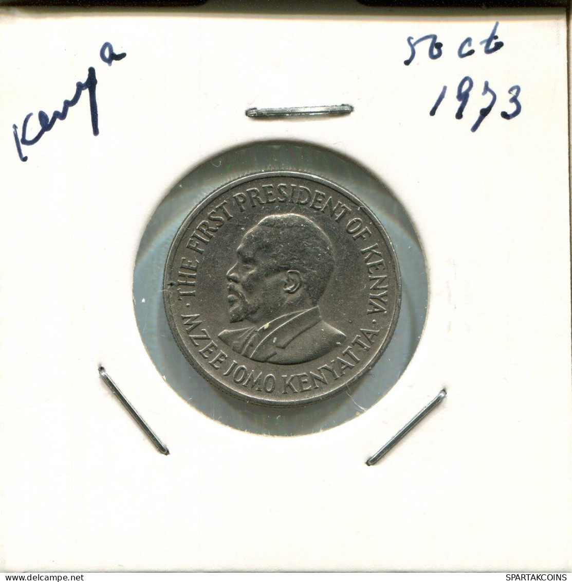 50 CENTS 1973 KENYA Coin #AN740.U - Kenya